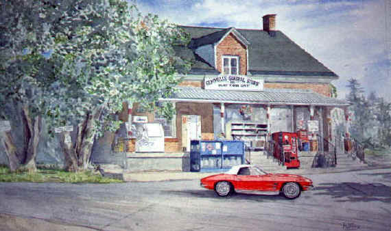 1963 Corvette at Gemmill's General Store