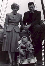 The Willey clan on the Empress of Scotland, May 1956